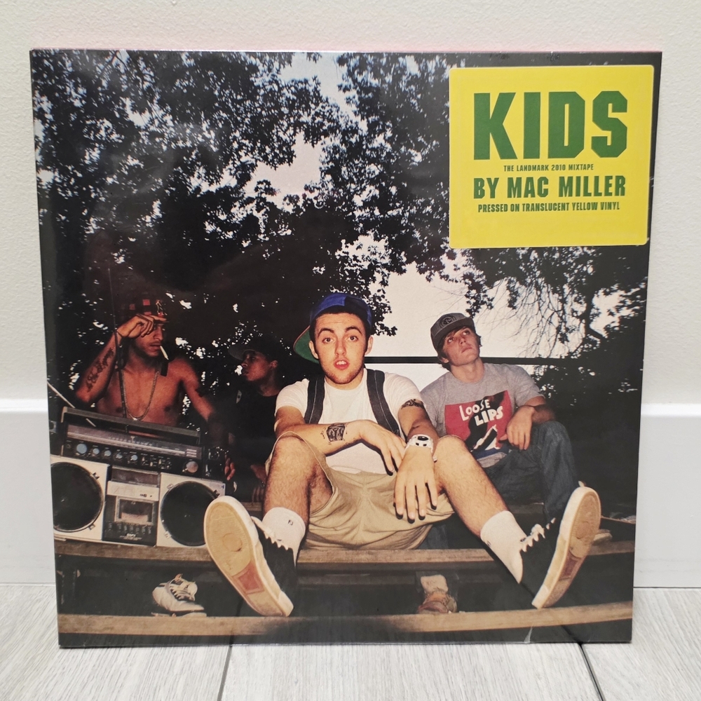 Mac Miller K.I.D.S. Translucent Yellow Colored 2LP Vinyl